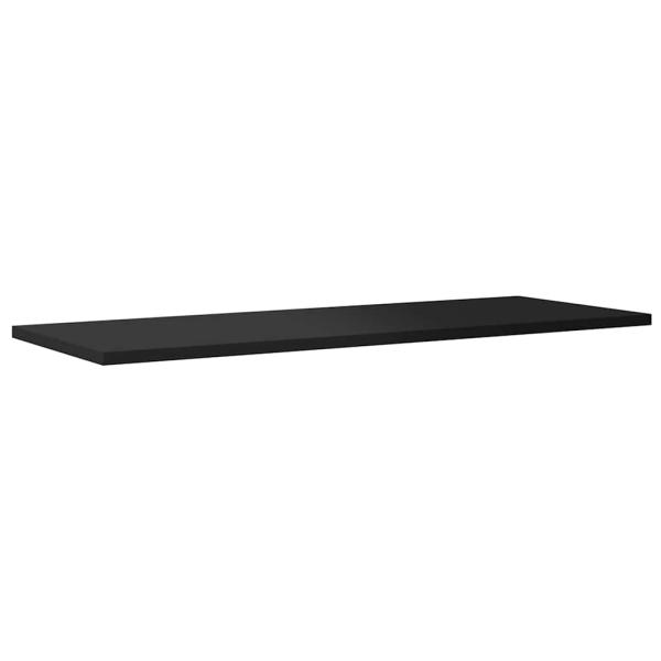 Bücherregal-Bretter 8 Stk. Hochglanz-Schwarz 80x30x1,5 cm