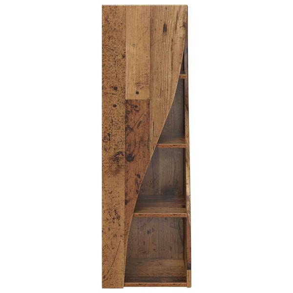 Eckschrank 32x32x102cm Holzwerkstoff Altholz