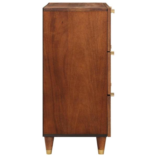 Sideboard Set 2 pcs Braun 60 x 33,5 x 75 cm Massivholz Mango
