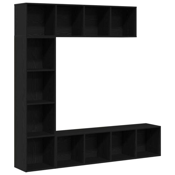 Bücherregal 12 Ebenen 3 stk. 36 x 30 x 143 cm Holzwerkstoff