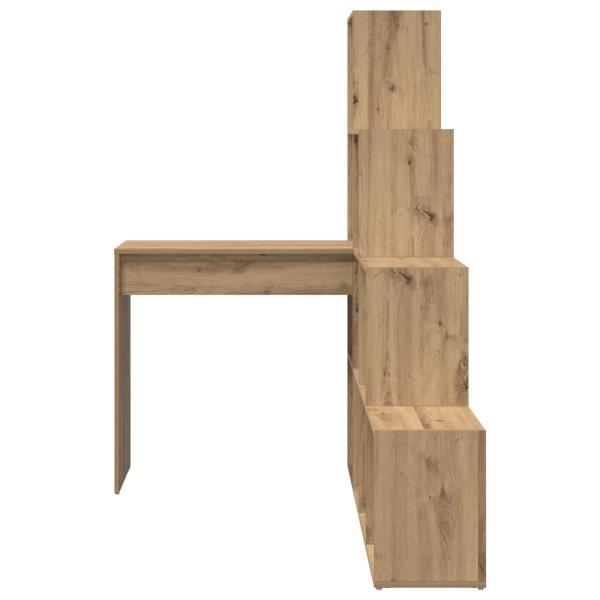Eck-Schreibtisch Artisan-Eiche Holzwerkstoff
