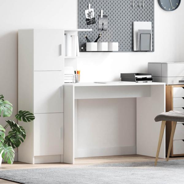 ARDEBO.de - Schreibtisch 2 pcs Weiß
