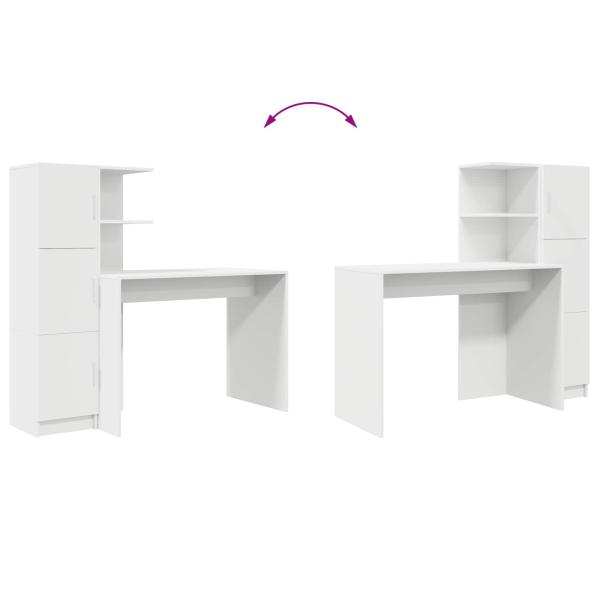 Schreibtisch 2 pcs Weiß