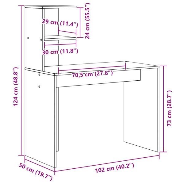 Schreibtisch 2 pcs Altholz