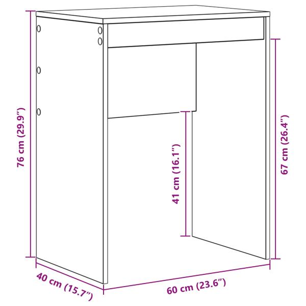 Schreibtisch mit Schubladen mit Regal mit Speicher 2 pcs Weiß