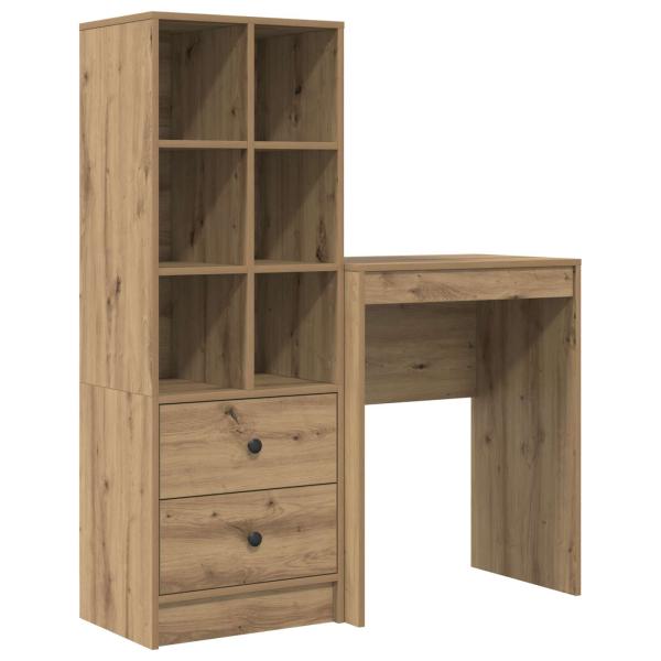 Schreibtisch Artisan-Eiche 105,5 x 34 x 127 cm 2 Stk.
