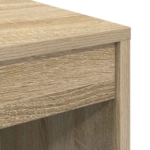 Schreibtisch mit Schubladen mit Regal 2 pcs Sonoma-Eiche