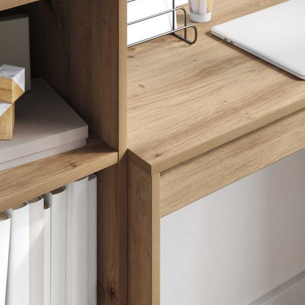 Schreibtisch Artisan-Eiche 125,5 x 40 x 127 cm 2 Stk.