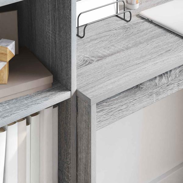 Schreibtisch Graues Sonoma 135,5 x 40 x 127 cm 2 stk.
