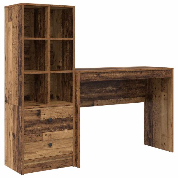 Schreibtisch Altholz 145,5 x 40 x 127 cm 2 stk.