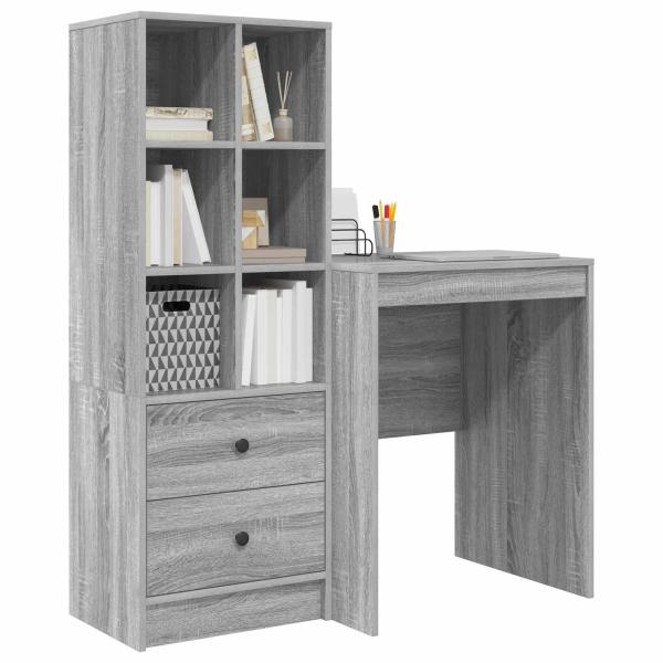 Schreibtisch Graues Sonoma 105,5 x 50 x 127 cm 2 stk.