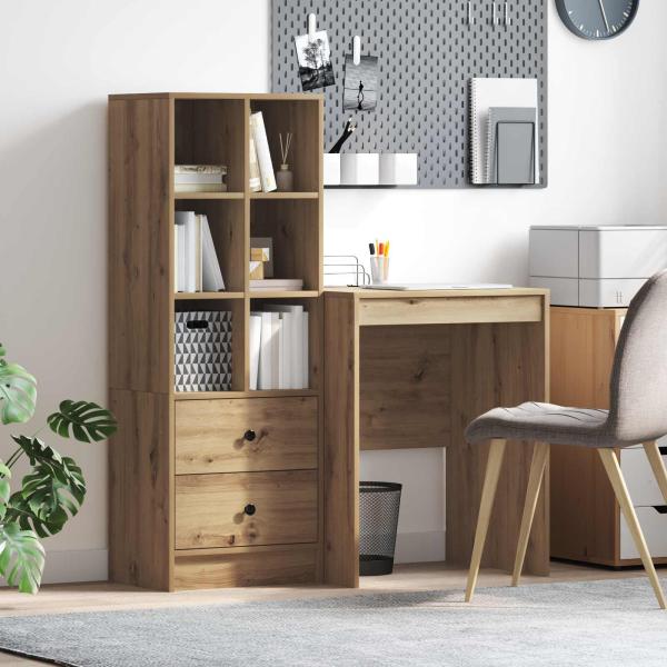 ARDEBO.de - Schreibtisch Artisan-Eiche 105,5 x 50 x 127 cm 2 Stk.