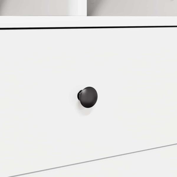 Schreibtisch mit Schubladen mit Regal mit Speicher 2 pcs Weiß