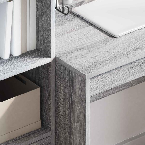 Schreibtisch Graues Sonoma 125,5 x 50 x 127 cm 2 stk.