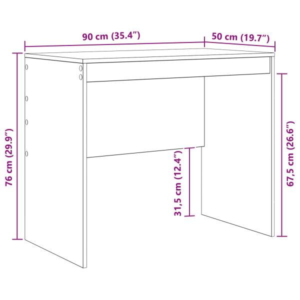 Schreibtisch mit Schubladen mit Regal mit Speicher 2 pcs Weiß