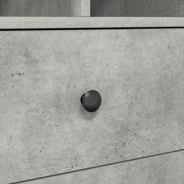 Schreibtisch mit Schubladen 2 pcs Beton Grau
