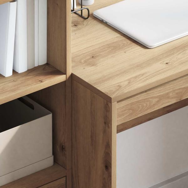 Schreibtisch Artisan-Eiche 145.5 x 50 x 127 cm 2 Stk.