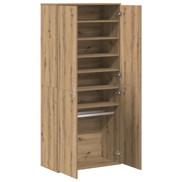 Hochschrank 80 x 39 x 178 cm Holzwerkstoff Artisan-Eiche