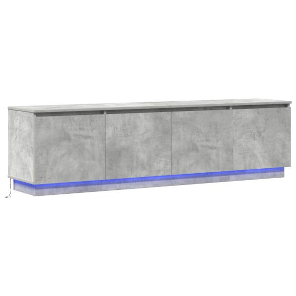 TV-Schränk 180 x 38 x 49 cm Beton Grau Holzwerkstoff