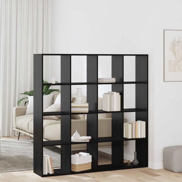 ARDEBO.de - Bücherregal 16 Ebenen 137,5 x 29 x 137,5 cm Holzwerkstoff