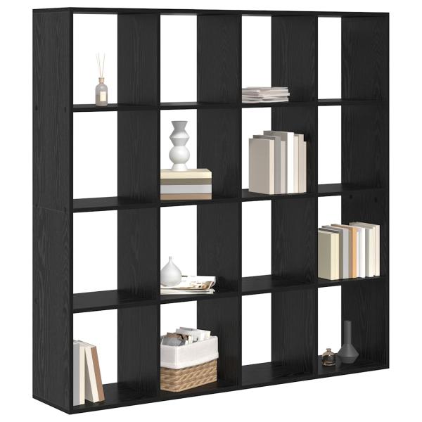 Bücherregal 16 Ebenen 137,5 x 29 x 137,5 cm Holzwerkstoff