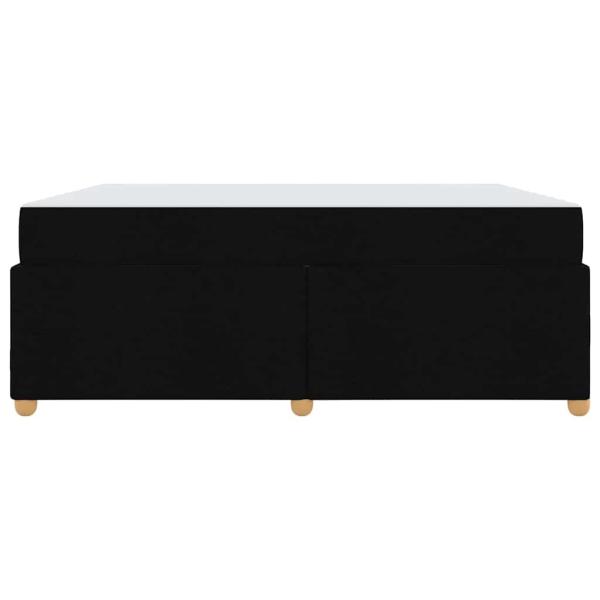 Bettrahmen mit Matratze Schwarz 180 x 200 cm Stoff