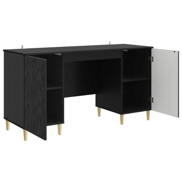 Schreibtisch Schwarz 142,5 x 50 x 75 cm Holzwerkstoff
