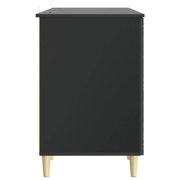 Schreibtisch Schwarz 142,5 x 50 x 75 cm Holzwerkstoff