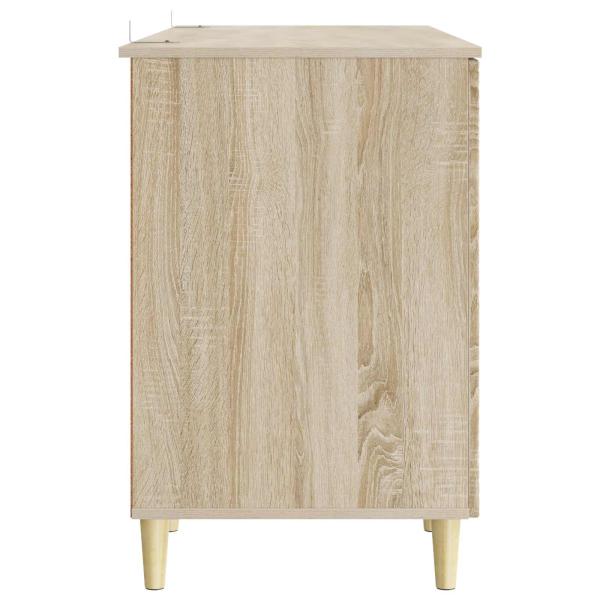 Schreibtisch Sonoma-Eiche 142,5 x 50 x 75 cm Holzwerkstoff