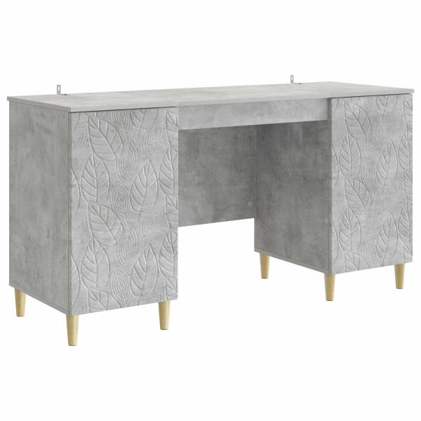 Schreibtisch Betongrau 142,5 x 50 x 75 cm Holzwerkstoff