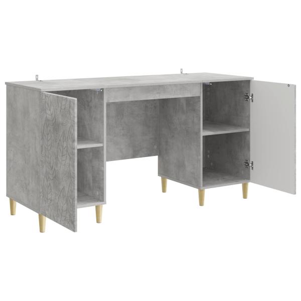 Schreibtisch Betongrau 142,5 x 50 x 75 cm Holzwerkstoff