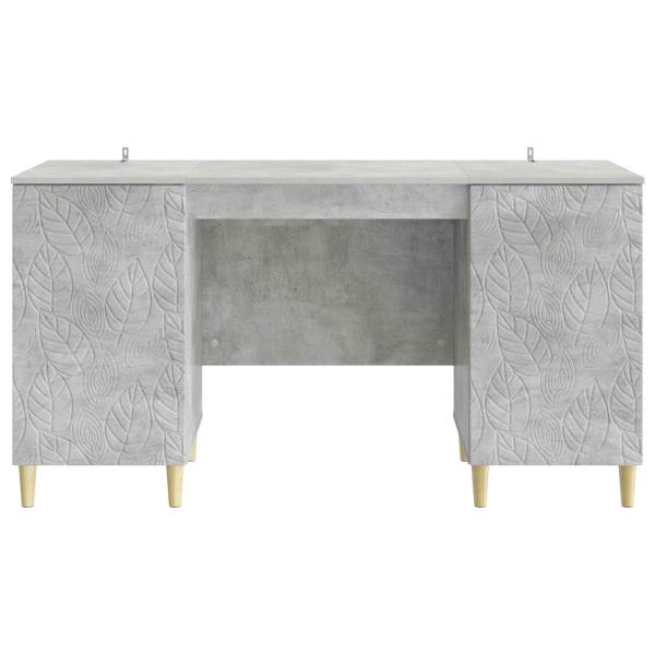 Schreibtisch Betongrau 142,5 x 50 x 75 cm Holzwerkstoff