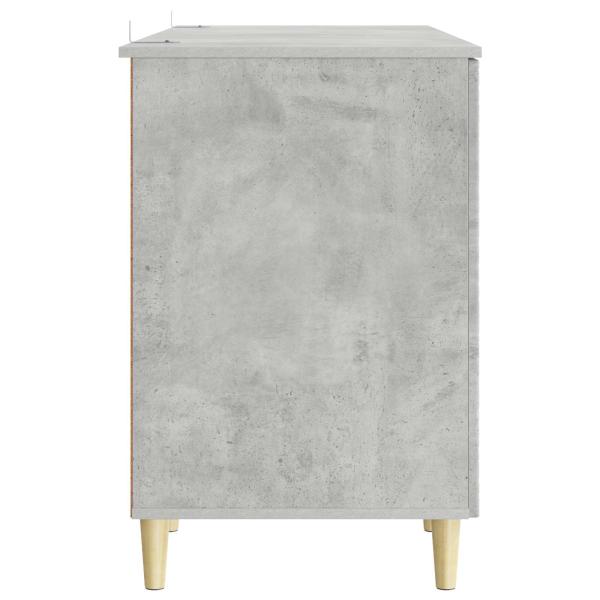 Schreibtisch Betongrau 142,5 x 50 x 75 cm Holzwerkstoff