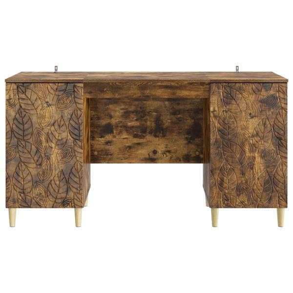 Schreibtisch Räuchereiche 142,5 x 50 x 75 cm Holzwerkstoff
