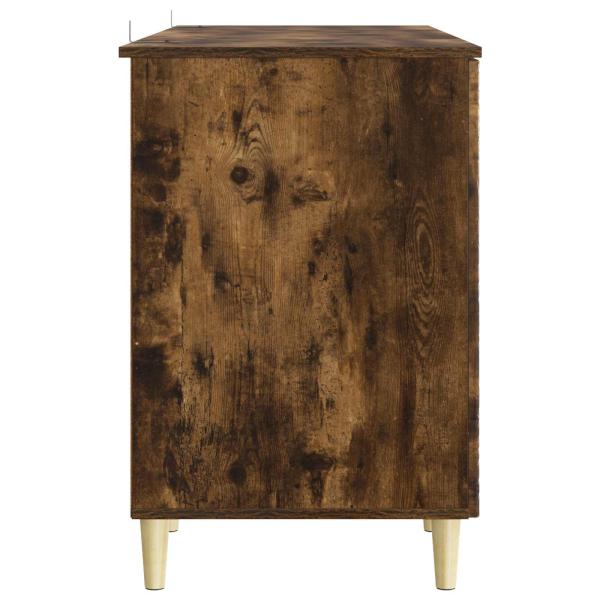 Schreibtisch Räuchereiche 142,5 x 50 x 75 cm Holzwerkstoff