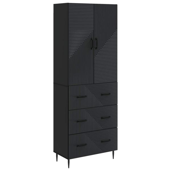 Schrankset 2 stk. 66 x 34,5 x 90 cm Holzwerkstoff Schwarz