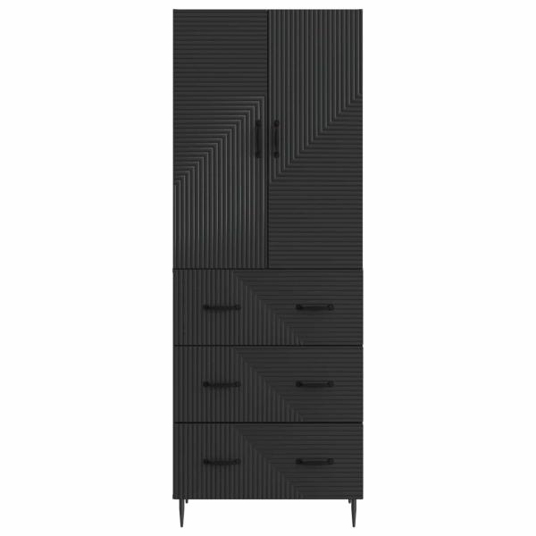 Schrankset 2 stk. 66 x 34,5 x 90 cm Holzwerkstoff Schwarz