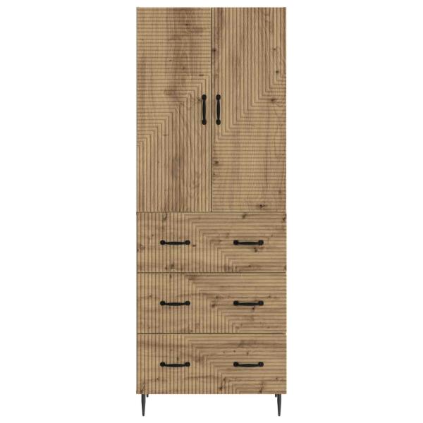 Schrankset 2 stk. 66 x 34,5 x 90 cm Holzwerkstoff Artisan-Eiche
