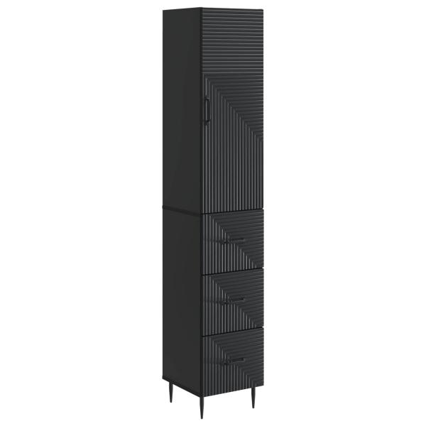 Schrankset 2 stk. 33 x 34,5 x 90 cm Holzwerkstoff Schwarz