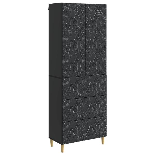 Schrankset 2 stk. 66 x 34,5 x 90 cm Holzwerkstoff Schwarz