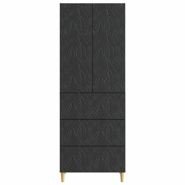 Schrankset 2 stk. 66 x 34,5 x 90 cm Holzwerkstoff Schwarz
