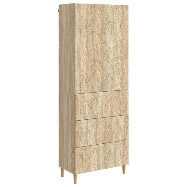 Schrankset 2 stk. 66 x 34,5 x 90 cm Holzwerkstoff Sonoma-Eiche