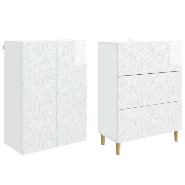 Schrankset 2 stk. 66 x 34,5 x 90 cm Holzwerkstoff
