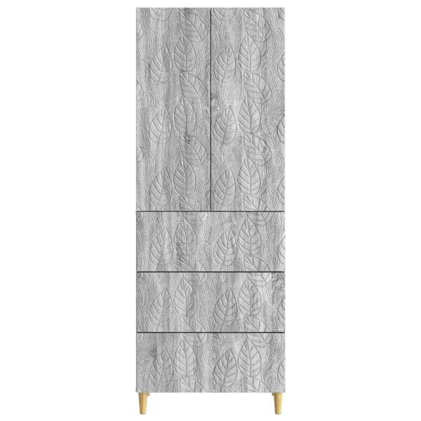 Schrankset 2 stk. 66 x 34,5 x 90 cm Holzwerkstoff Sonoma-Grau