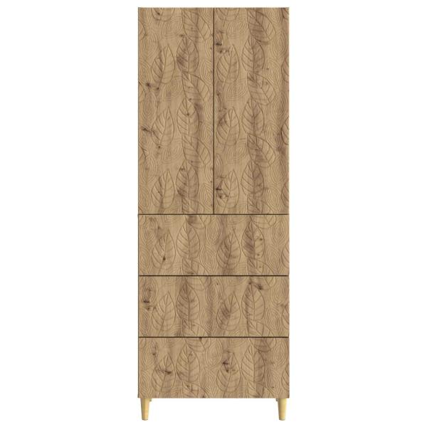 Schrankset 2 stk. 66 x 34,5 x 90 cm Holzwerkstoff Artisan-Eiche