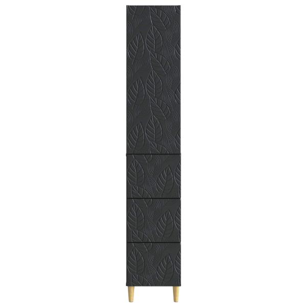 Schrankset 2 stk. 33 x 34,5 x 90 cm Holzwerkstoff Schwarz