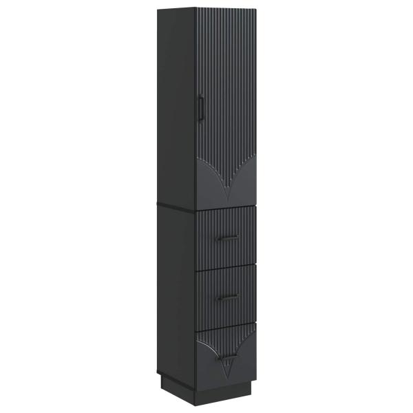 Schrankset 2 stk. 33 x 34,5 x 87 cm Holzwerkstoff Schwarz