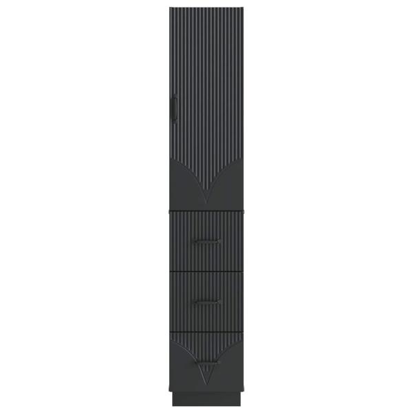 Schrankset 2 stk. 33 x 34,5 x 87 cm Holzwerkstoff Schwarz