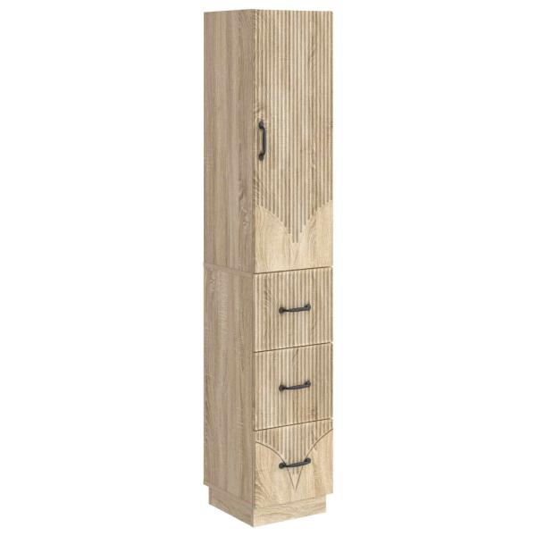 Schrankset 2 stk. 33 x 34,5 x 87 cm Holzwerkstoff Sonoma-Eiche