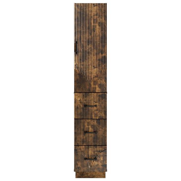 Schrankset 2 stk. 33 x 34,5 x 87 cm Holzwerkstoff Räuchereiche